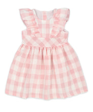 Cargar imagen en el visor de la galería, Vestido Cuadros Vichy Rosado
