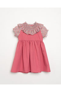Vestido Rosa Palo con Estampado Floral