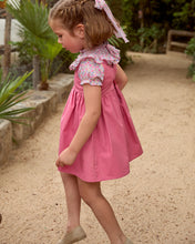 Cargar imagen en el visor de la galería, Vestido Rosa Palo con Estampado Floral
