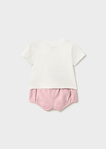 Conjunto Algodón Teddy Rosado
