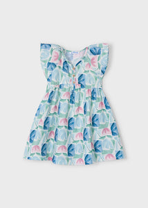Vestido Estampado Flores Geométricas