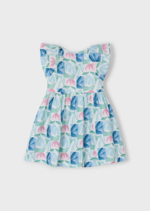 Vestido Estampado Flores Geométricas