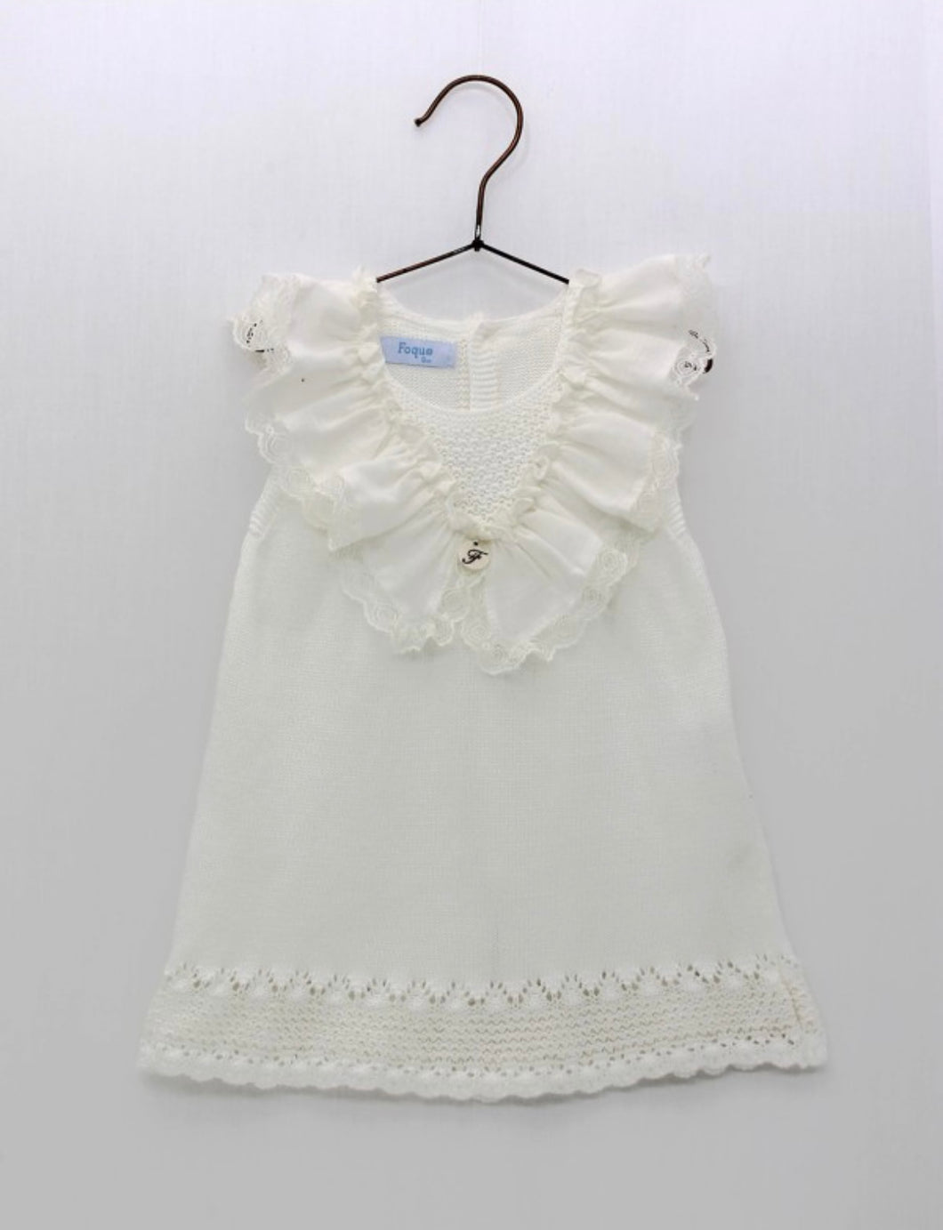 Vestido Blanco Bordado
