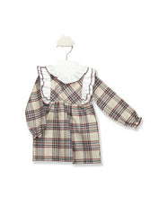 Cargar imagen en el visor de la galería, Vestido Beige con Burgundy Navideño
