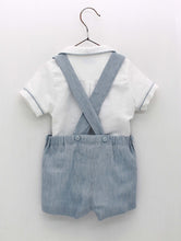 Cargar imagen en el visor de la galería, Conjunto de Overall Gris con Camisa
