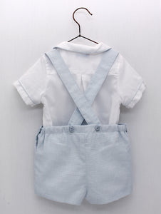 Conjunto Camisa y Overall Rayado