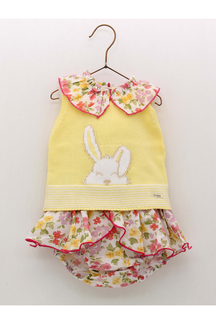 Conjunto Bordado Bunny Niña