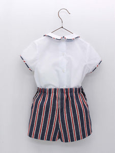 Conjunto Short y Camisa Navy
