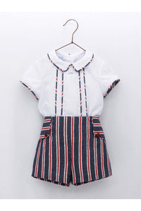 Conjunto Short y Camisa Navy