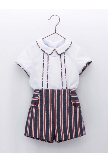 Conjunto Short y Camisa Navy