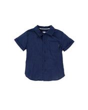 Cargar imagen en el visor de la galería, Set Camisa Azul Marino Short Rayado
