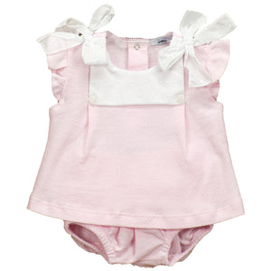 Conjunto Rosa con Blanco