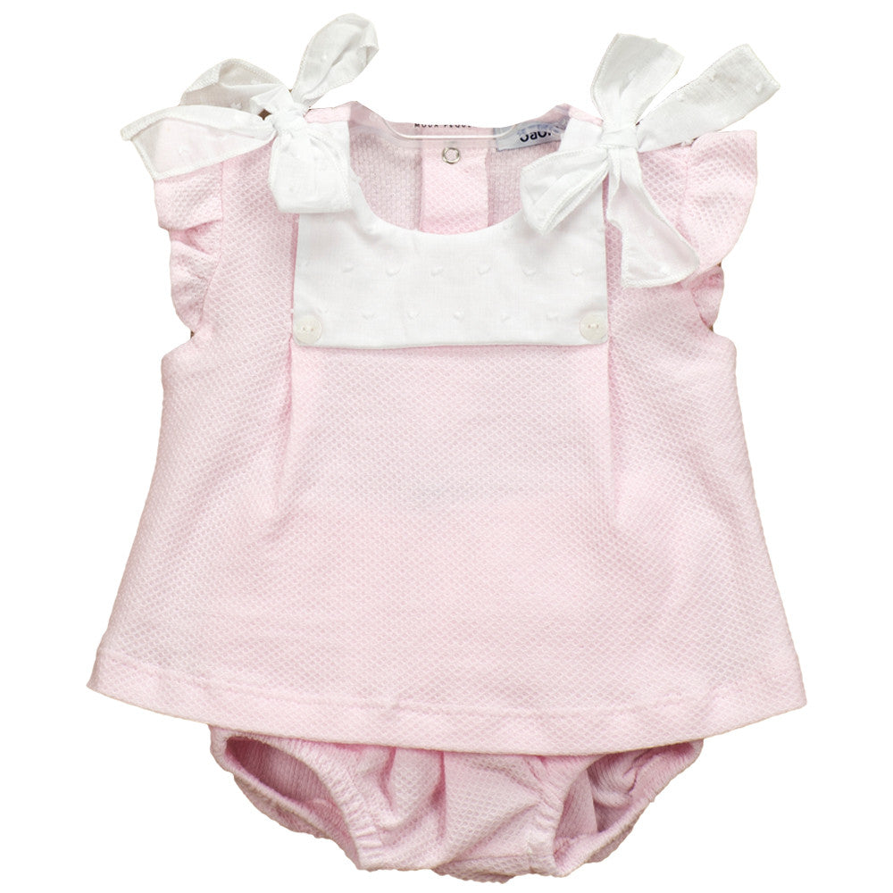 Conjunto Rosa con Blanco