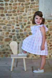 Vestido Cuadros Vichy Rosado