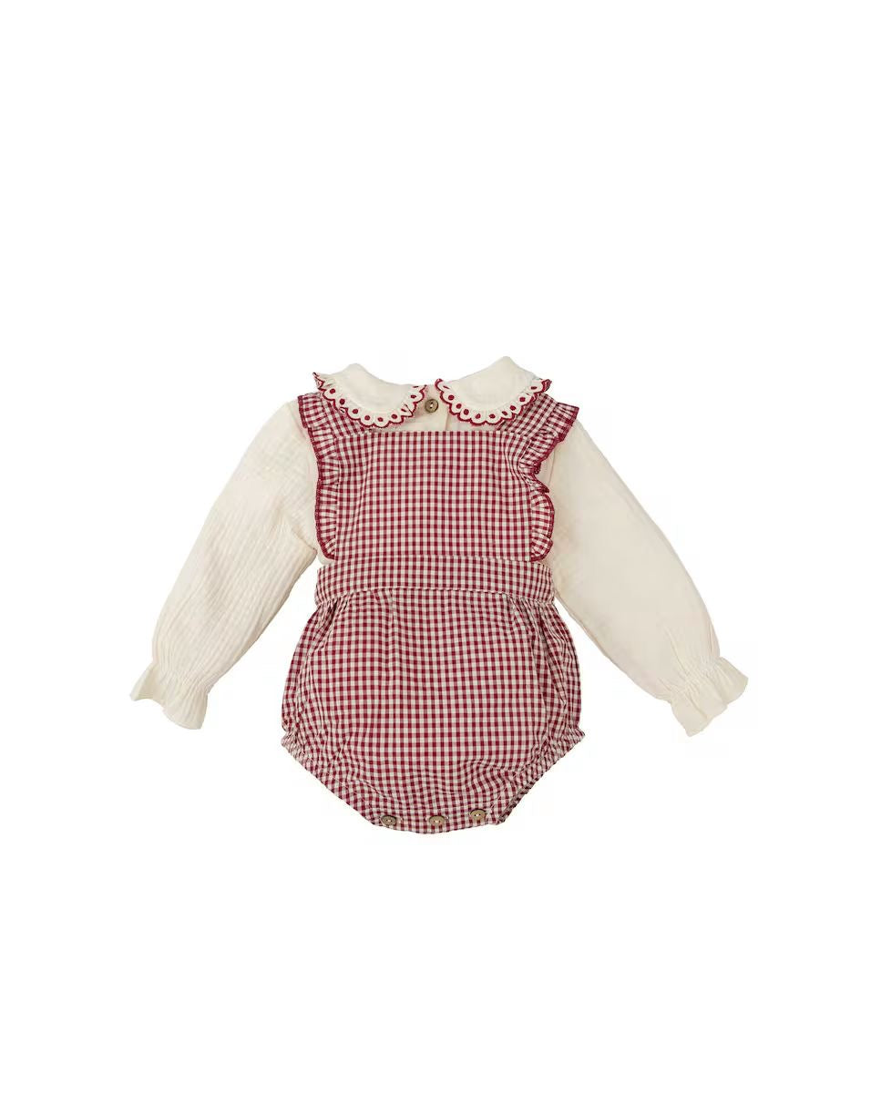 Set Navideño Pelele Cuadros