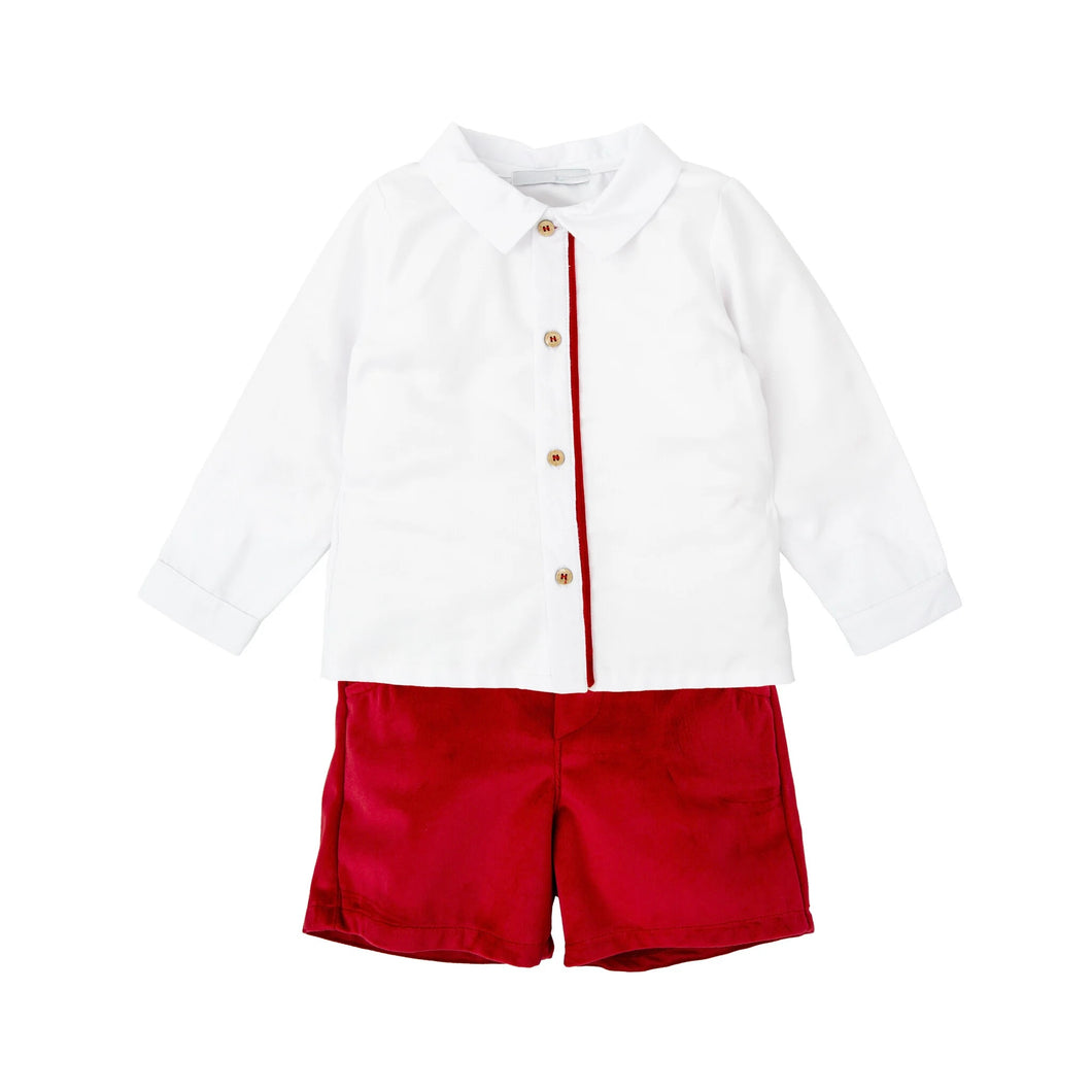 Set Camisa y Short Rojo