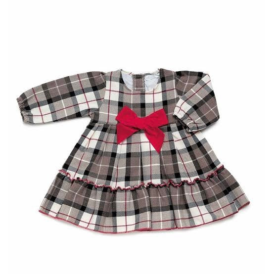 Vestido Navideño con Gris