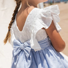 Cargar imagen en el visor de la galería, Vestido Blanco y Celeste
