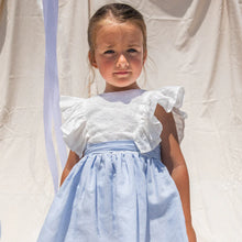 Cargar imagen en el visor de la galería, Vestido Blanco y Celeste
