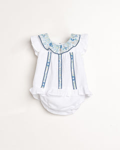 Vestido Blanco Floral