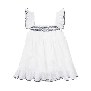 Vestido Blanco Violeta