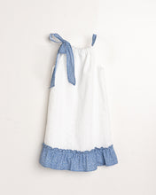 Cargar imagen en el visor de la galería, Vestido Blanco con Azul

