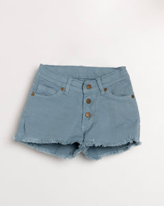 Conjunto Camisa Floral y Short Jeans Gris