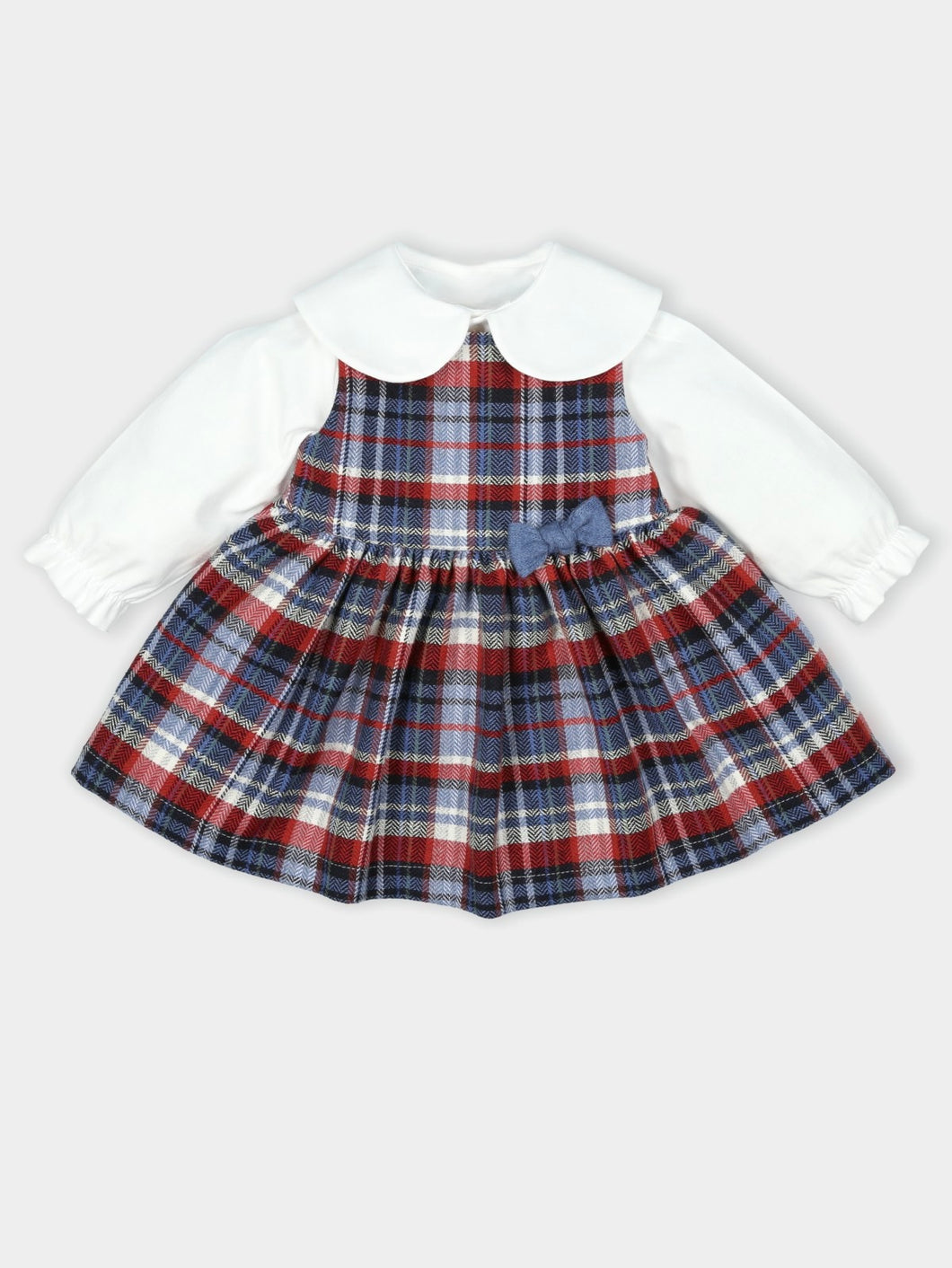 Vestido Rojo y Azul Navideño