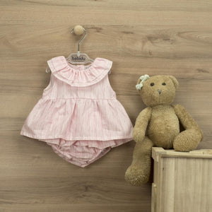 Conjunto de Bebe Niña Ranita con volantes sin mangas