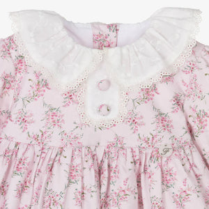 Conjunto Estampado Floral con Cuello Blanco