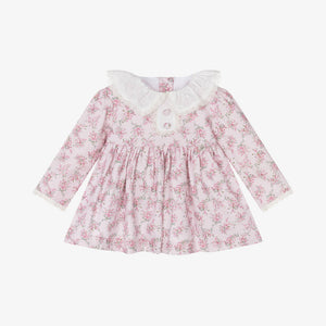 Conjunto Estampado Floral con Cuello Blanco