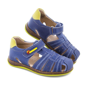 Sandalia Varon Azul con Velcro