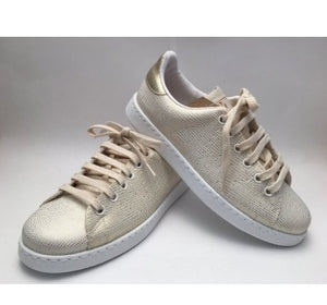 Tennis Cuero Dorado Niña