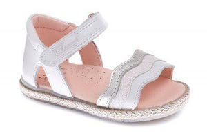 Sandalia Blanca con Brillanti